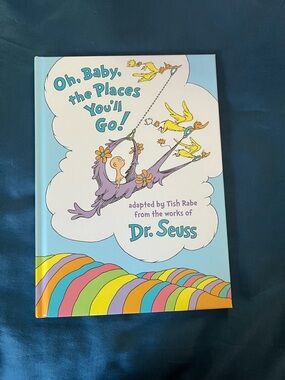 Dr. Seuss Baby Board Book - Light Blue Cover with Purple and Pink Illustration